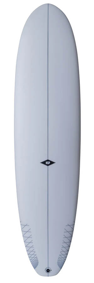 NSP Protech Double Up Blue Tint Surfboard 8ft 4 Package - Blue