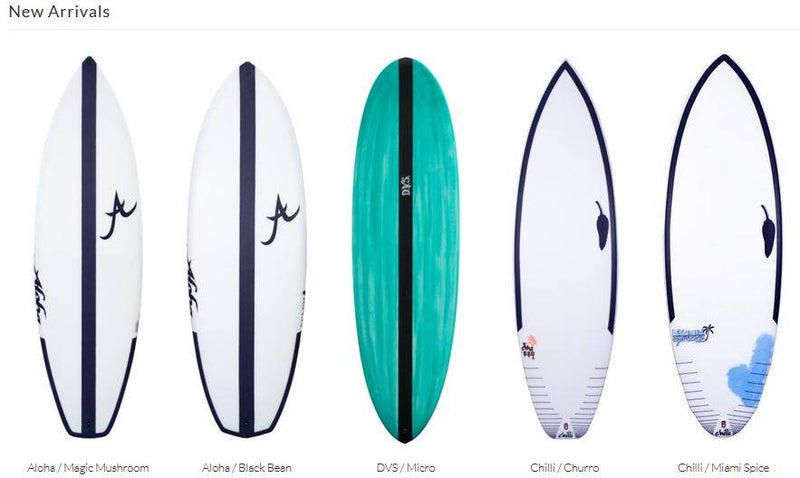 New Shipment from Surfboard Agency