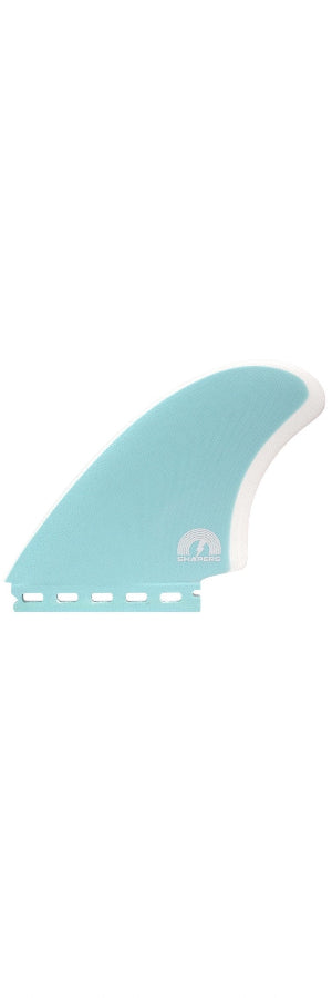 Shapers / x Album - Modern Keel Twin Single Tab Fin Set - Blue White