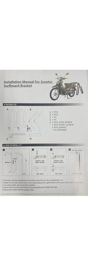 Motorbike Surf Rack